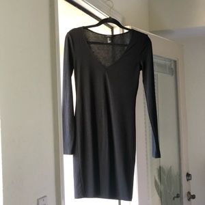 Forever 21 Black Long Sleeve Minidress